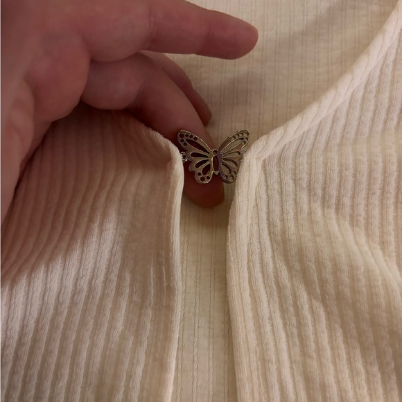 H&M cover up cami top / size L / white - Picture 2 of 3